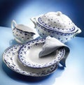 Orcelain dinner set Royalty Free Stock Photo