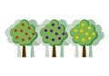 Orchard concept flat vector illustration Royalty Free Stock Photo