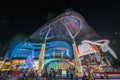 Orchard Road, Singapore night at ION Orchard shopping mall Royalty Free Stock Photo