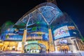 Singapore night city skyline at Orchard Road Royalty Free Stock Photo