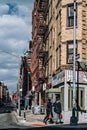 Orchard Street view of Chinatown in Lower Manhattan Royalty Free Stock Photo