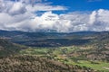 Orchards Vineyards and famland from Giants Head Mountain near Summerland British Columbia Canada Royalty Free Stock Photo