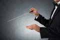 Orchestra Conductor Holding Baton Royalty Free Stock Photo