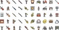 Orchestra icons High-Quality Vector Icons Collection with Editable Stroke. Ideal for Professional and Creative Projects. Royalty Free Stock Photo