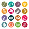 Orchestra instruments icons