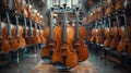 Orchestra of Silence: A Symphony of Strings in Repose. Concept Classical Music, Calm Ambiance, Royalty Free Stock Photo