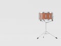 Orchestra Small drum on white 3D rendering Royalty Free Stock Photo