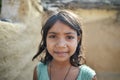 Orchha, India, November 28, 2017: Young girl smiling