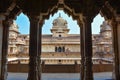 Jahangir Mahal Orchha Fort in Orchha, Madhya Pradesh, India. Royalty Free Stock Photo