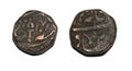 Orchha Princely State Copper Coin of Central India Bundelkhand Region