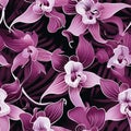 Orchid Enchantment Floral Background