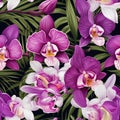 Orchid Enchantment Unveiled Seamless Elegance