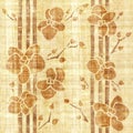 Orchid flower - seamless background - papyrus texture