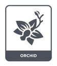 orchid icon in trendy design style. orchid icon isolated on white background. orchid vector icon simple and modern flat symbol for