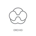 Orchid icon. Trendy Orchid logo concept on white background from