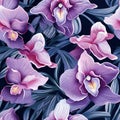 Orchid Radiance Floral Background Royalty Free Stock Photo