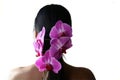 Orchids and pony tail