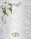 Orchids Wedding Invitation border