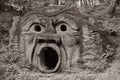 Orcus mouth sculpture at famous Parco dei Mostri