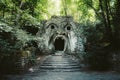 Parco dei Mostri Park of the Monsters in Bomarzo, province of Viterbo, Lazio, Italy Royalty Free Stock Photo