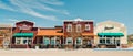 Historical Old Town Orcutt. Coffee shop, bakery, restaurants, street view Royalty Free Stock Photo