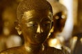 Ordained female monks or Bhikkuni surround Buddha`s sculpture.These are some of the oldest and rarest Bhikkuni statues found in th Royalty Free Stock Photo