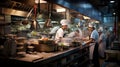 order busy restaurant kitchen