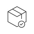 Order Confirm Icon - Delivery Box Icon Royalty Free Stock Photo