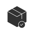 Order Confirm Icon - Delivery Box Icon Royalty Free Stock Photo