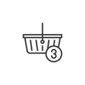 Order contains three item line icon