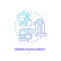 Order fulfillment concept icon