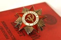 Order `Great Patriotic War` and the military ID book