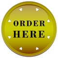 Order here button Royalty Free Stock Photo