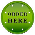 Order here button Royalty Free Stock Photo