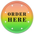 Order here button Royalty Free Stock Photo