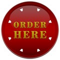 Order here button Royalty Free Stock Photo