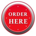 Order here button Royalty Free Stock Photo