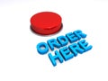 Order here button on white