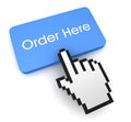 order here push button concept 3d illustration Royalty Free Stock Photo