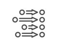 Order line icon. Align process sign. Vector Royalty Free Stock Photo