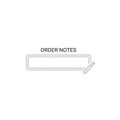 Order Notes Interface Illustration Royalty Free Stock Photo