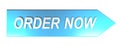 ORDER NOW on blue arrow - 3D rendering Royalty Free Stock Photo