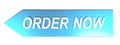 ORDER NOW on blue arrow - 3D rendering Royalty Free Stock Photo