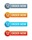 Order Now Buttons Royalty Free Stock Photo