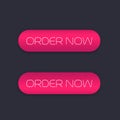Order now, buttons for web Royalty Free Stock Photo
