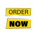 Order now label for business Royalty Free Stock Photo