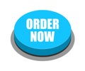 Order now button blue Royalty Free Stock Photo