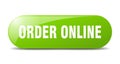 order online button. order online sign. key. push button.