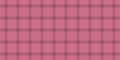 Order seamless textile vector, color tartan background texture. Canvas plaid check fabric pattern in red color Royalty Free Stock Photo