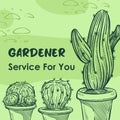 Order service for you, gardener promo banners